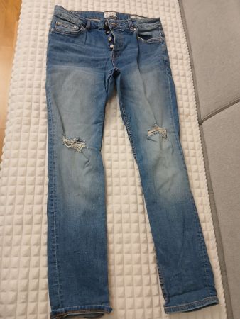 Herren Jeans Gr. 33/32 Slim Fit Destroyed Look