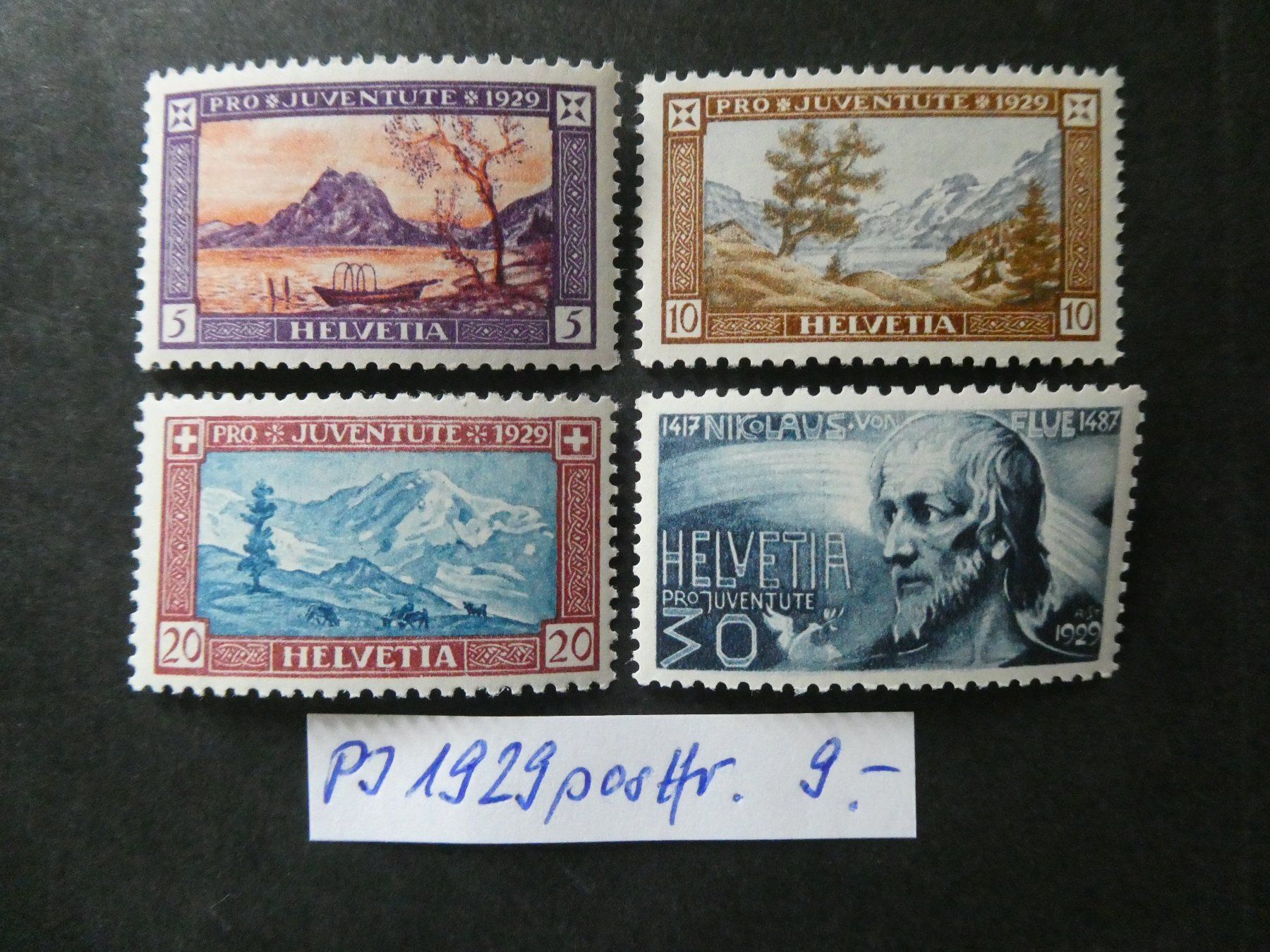 Alle Briefmarken: Pro Juventute 1929 postfrisch – Gebraucht aus Lausen von Herbamare01