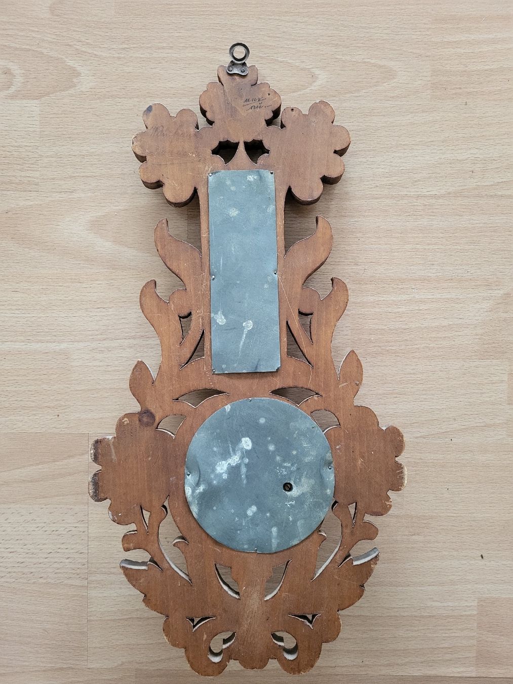 Altri elettrodomestici e apparecchi d’epoca: Antiker Barometer mit Thermometer, Holz, Wanddeko, Top – Usato da Rheinfelden venduto da kidkues 1