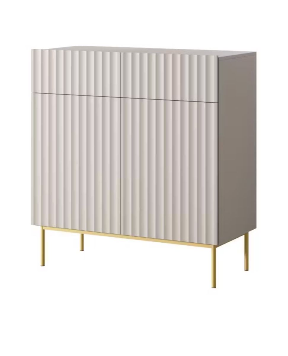 Cassettiere: Highboard beige/grau mit goldigen Beinen – Usato da Zürich venduto da siya404 2