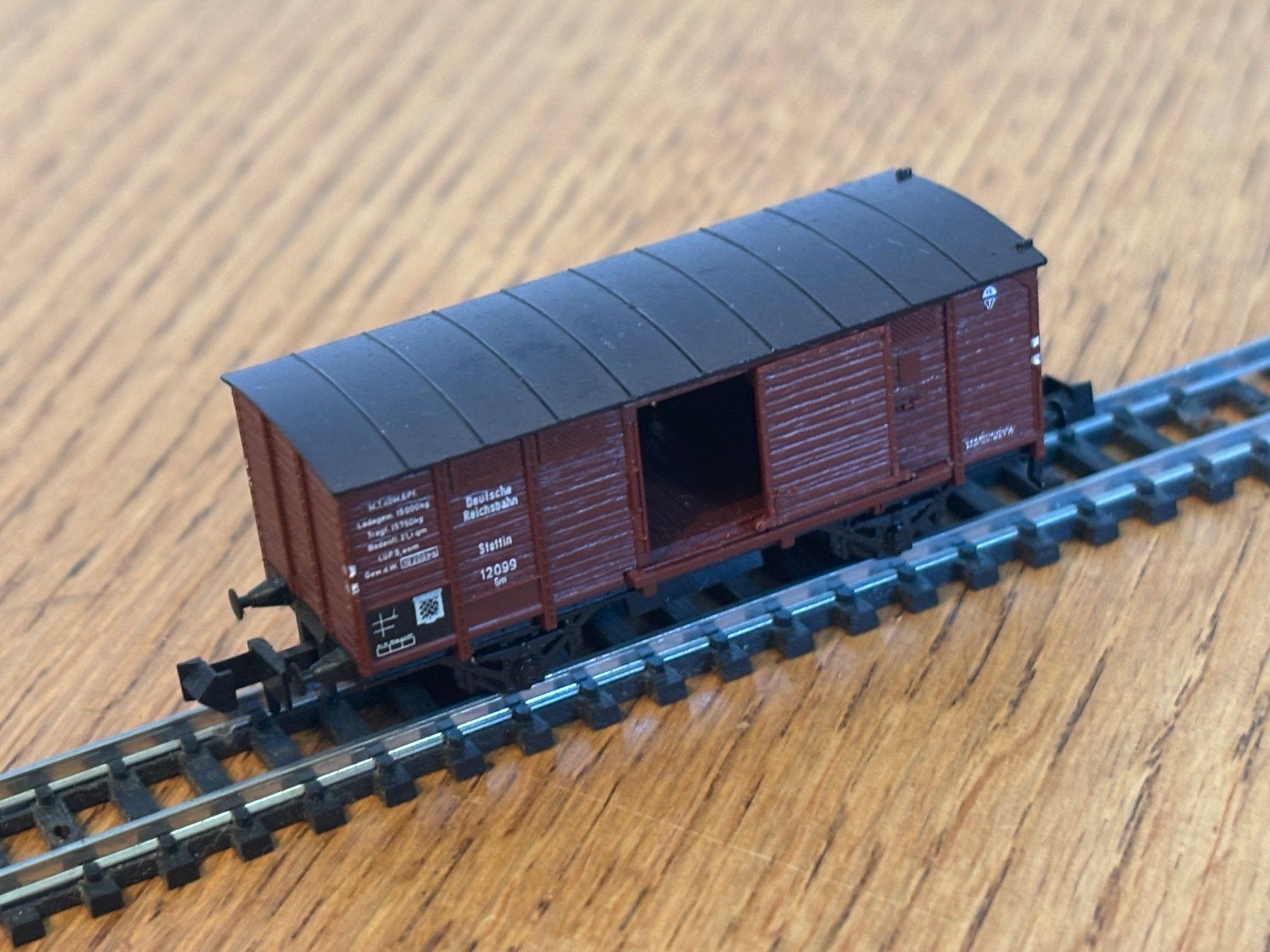 Modellini di ferrovie: *e1361: Güterwagen (Spur N) – Usato da Birsfelden venduto da Birs_25 2
