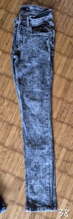 Jeans grau Acid Wash Grösse 30 guter Zustand