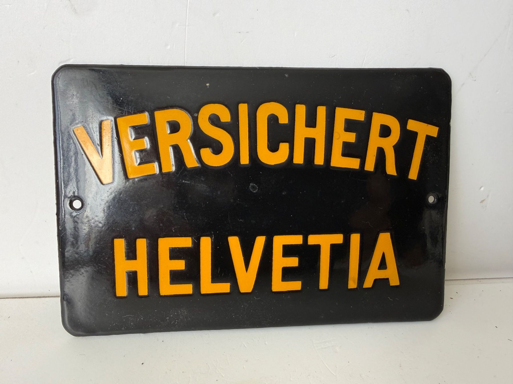 Insegne: Altes Helvetia Emailschild – Usato da Zwingen venduto da moje1