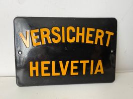 Altes Helvetia Emailschild