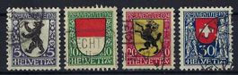 Pro Juventute Serie 1924 Nr. 29-32 gest. SBK25.-