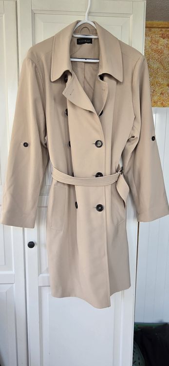 Elegante Damen Übergangsjacke Trenchcoat, beige, 50 (Neu