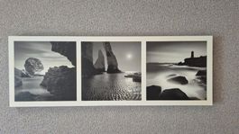 Wandbild Küsten schwarzweiss