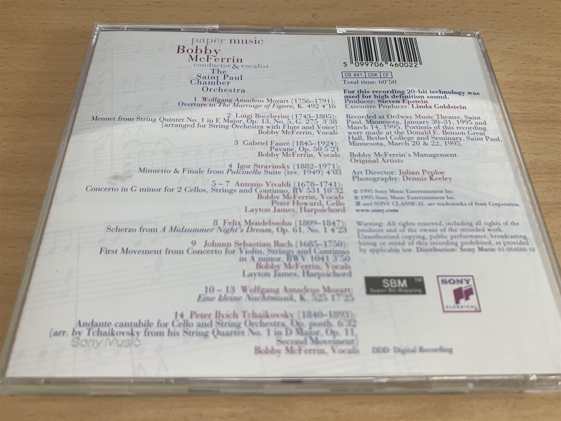 CD: Bobby McFerrin, The Saint Paul Chamber O – Usato da Rikon im Tösstal venduto da Alpenmutz 1