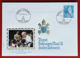 SCHWEIZ VATIKAN PAPST JOHANNES PAUL II BESUCHT LUZERN 1984