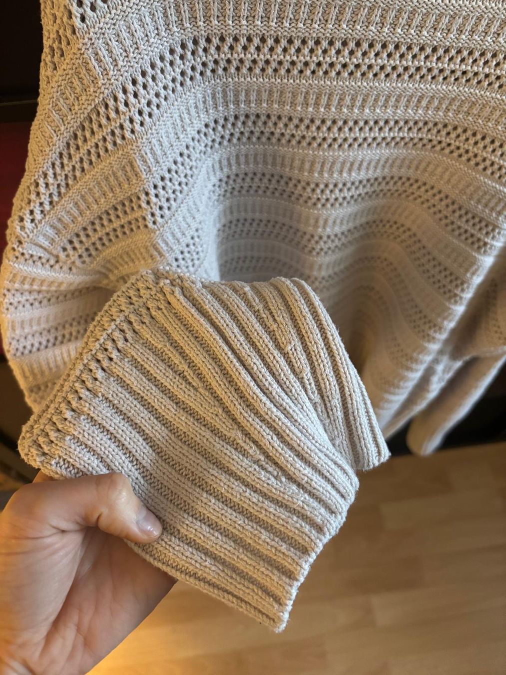 H&M Maglioni & Felpe: Gestrickter Oversize-Pullover, beige, Gr. L/XL – Usato da Bülach venduto da reaos 2