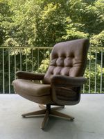 SALE: vintage midcentury drehbarer Ledersessel