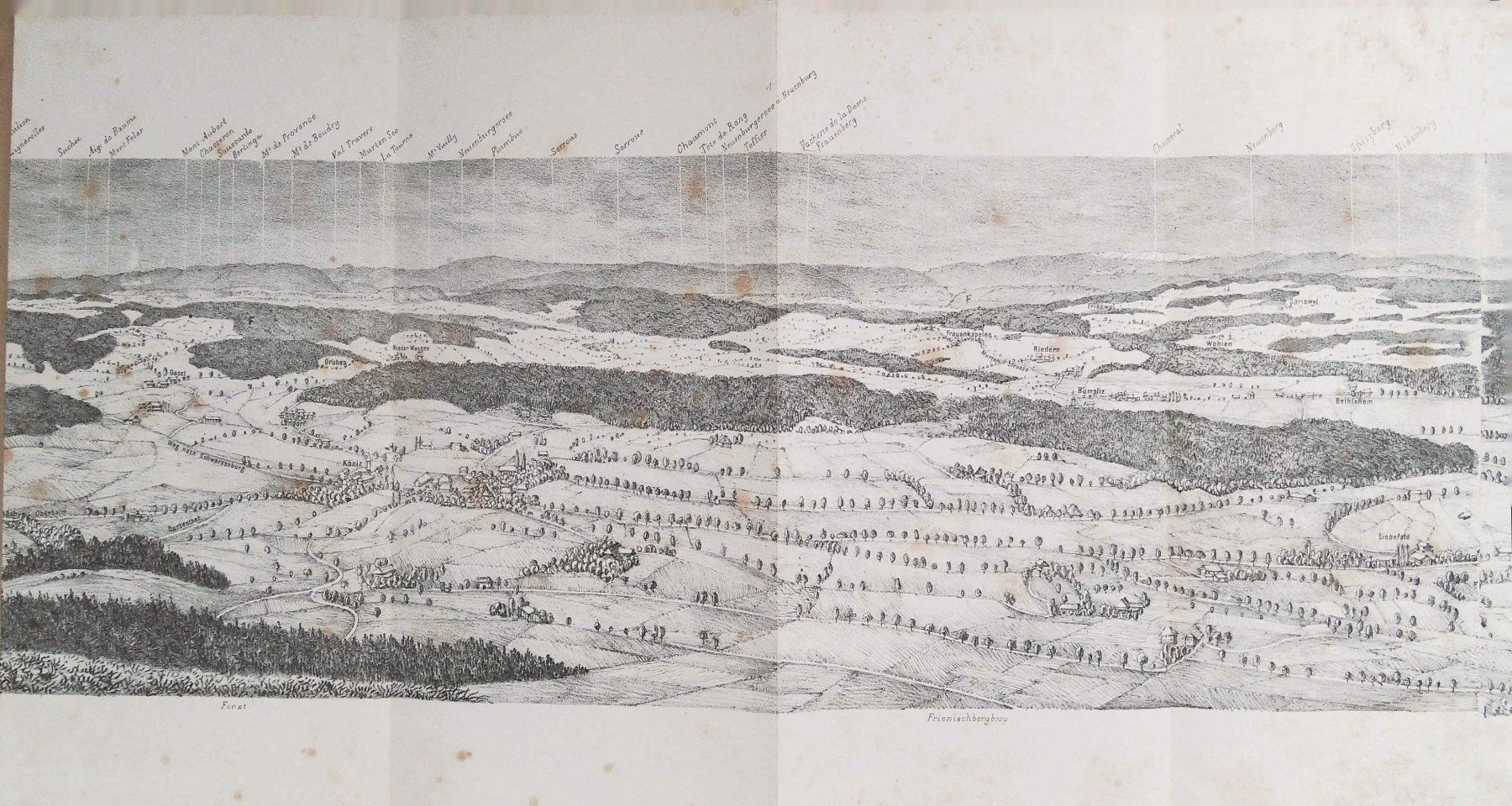 Cartine & Atlanti: Gurten Bern Litho-Panorama von Dill selten – Usato da Rafz venduto da booksell 1