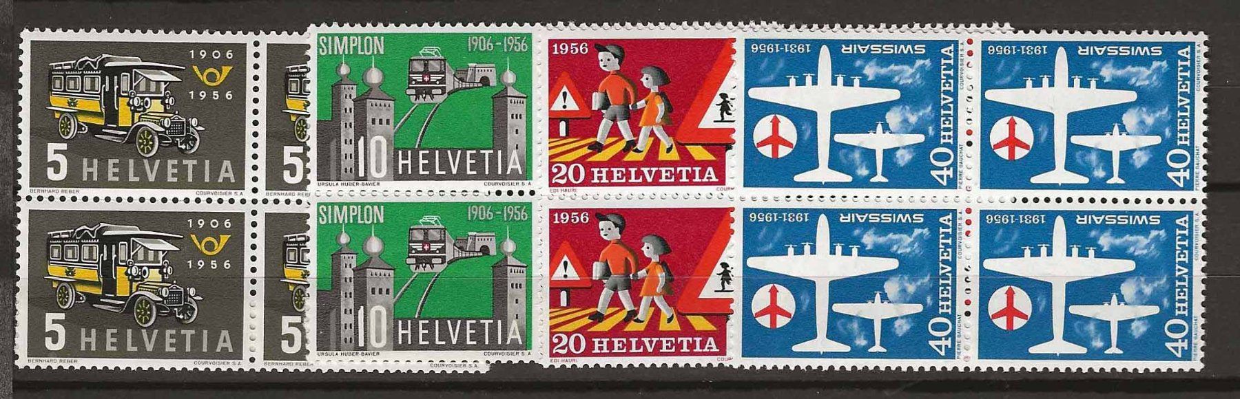 Tutti i francobolli: CH324- Propagande 1956  bloc 4 ** – Nuovo (secondo la descrizione) da Trélex venduto da Phil_Albert