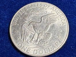 USA Eisenhower Dollar 1972 gebraucht guter Zustand