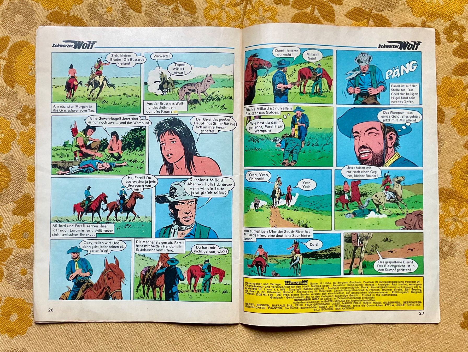 Fumetti: Schwarzer Wolf Heft Nr 1 von 1975 – Usato da Endingen venduto da nathan05 7