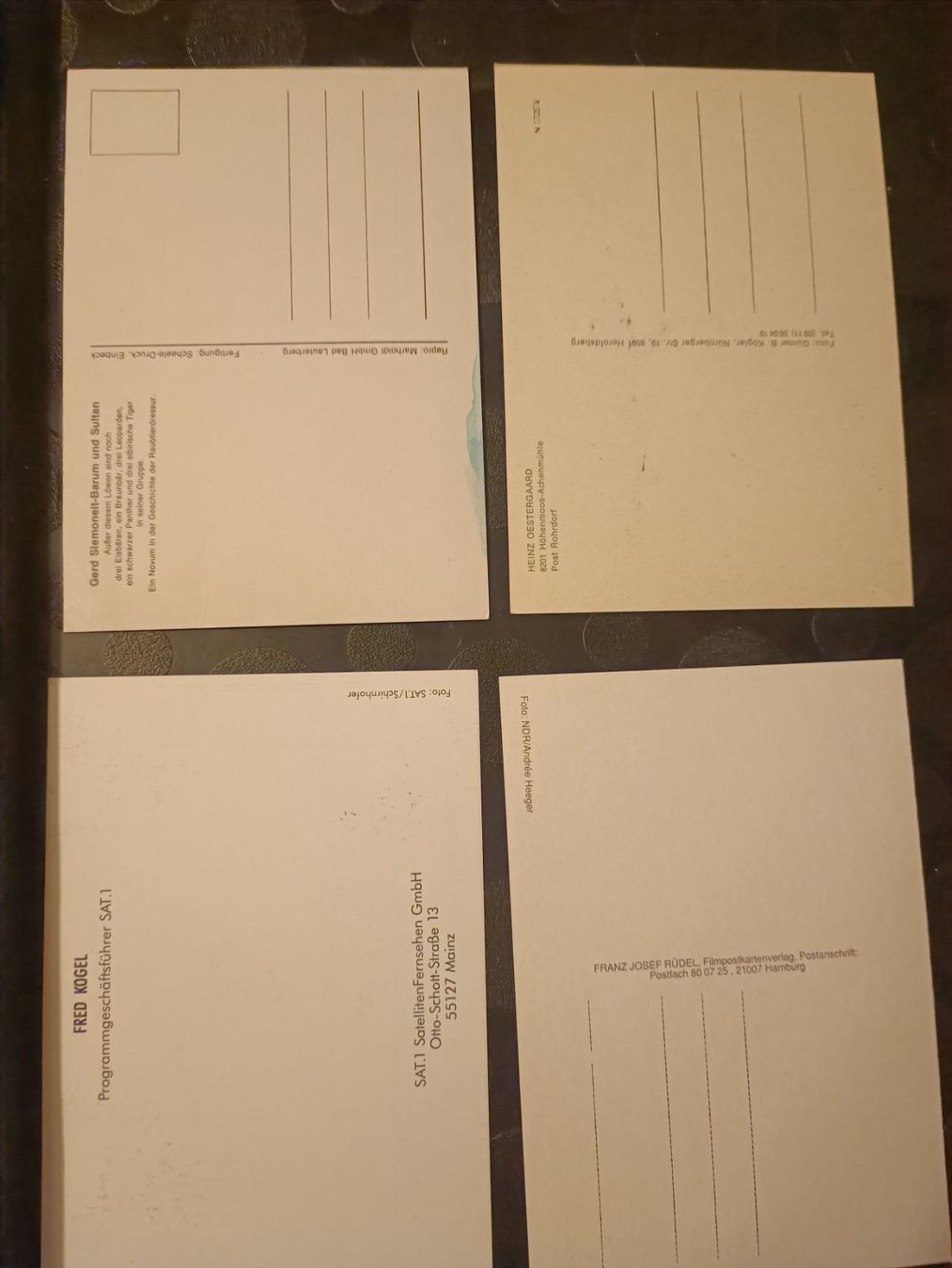 Autografi: Autogramm Mix - 4x Handsigniert – Usato da Menziken venduto da Artographs 1