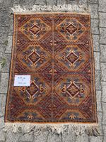 Orientteppich geknüpfter Teppich 117cm x 85cm