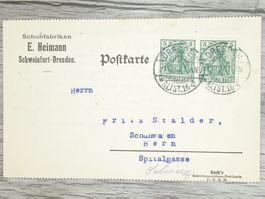 TR13 Carte Postale + Timbre Allemagne 1907