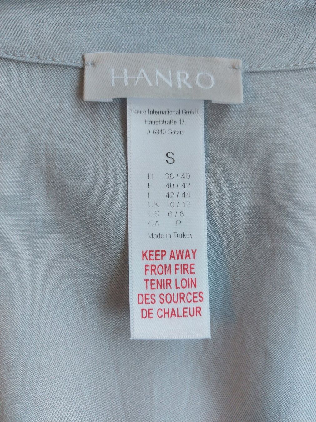Camicette: Hemd Hanro Seidenoptik 100% Visokse – Usato da Titterten venduto da fra_v27g 3