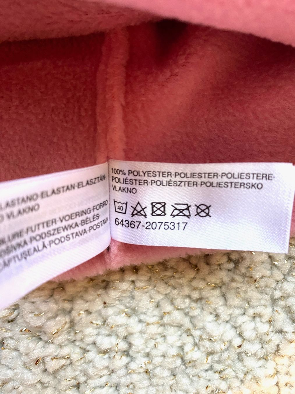 C&A Altro abbigliamento per bambina: Wintermütze,  Sternchen rosa schwarz – Usato da Uster venduto da ros_pym8 2