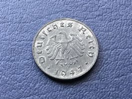 Drittes Reich 5 Reichspfennig Allierte Besetzung 1947 A