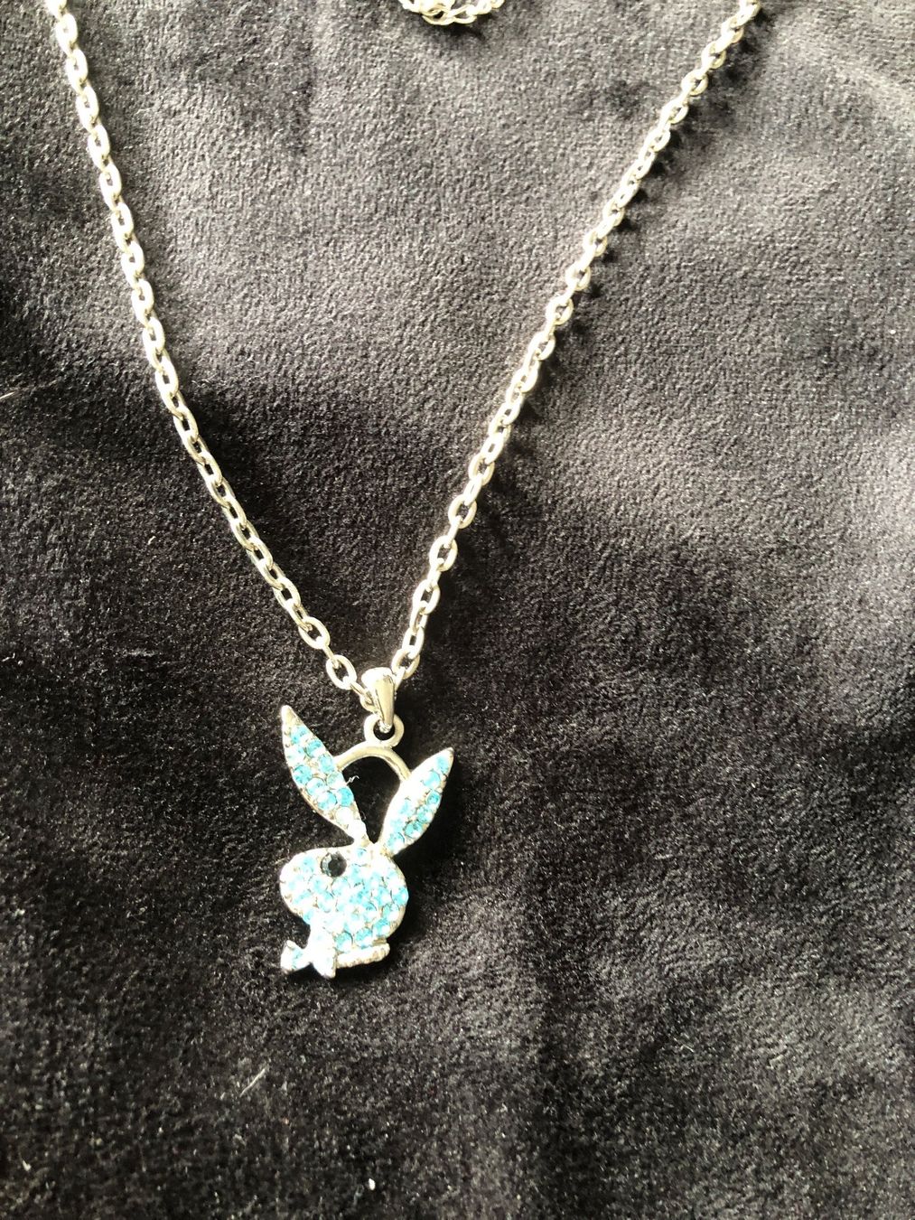 Playboy Ketten: Edelstahl Kette Play Boy mit hübsche Steine – Gebraucht aus Läufelfingen von Original100 1