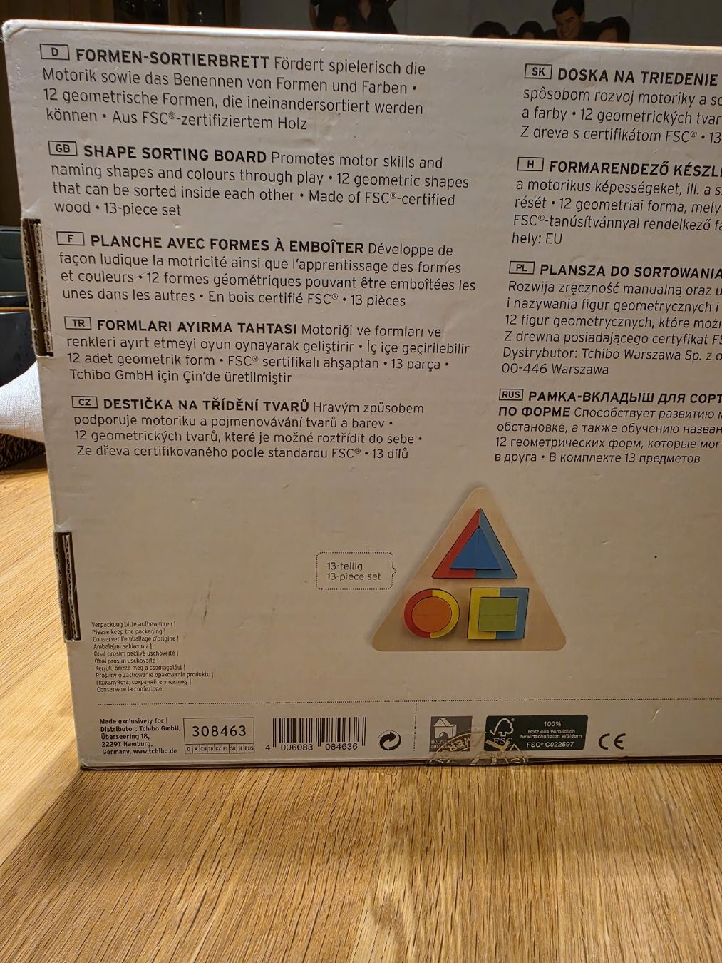 Tchibo Spielzeuge: Formen-Sortierbrett Tchibo Holz 13-teilig – Gebraucht aus Laupersdorf von Withelady 2