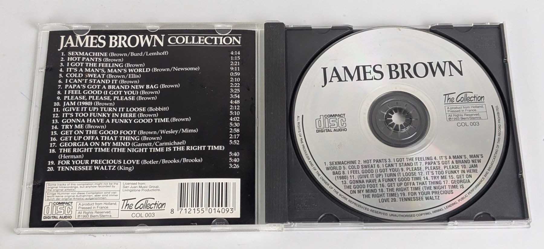 CD: James Brown Collection CD - Soul-Legende - Top – Usato da Zürich venduto da 1.Simon 2