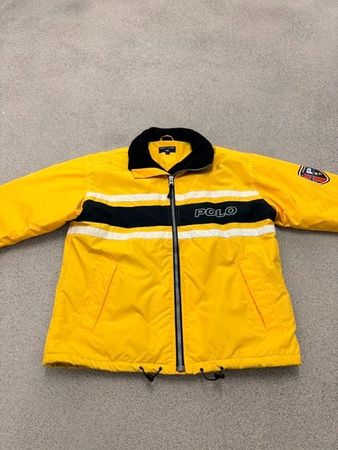 Ralph Lauren Polo Sport Jacke Gelb Gr. XL für Sommer-Funk...