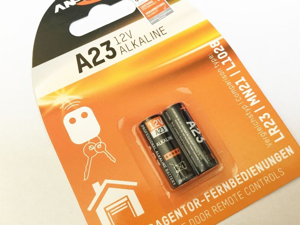 Batterie Alkaline A23/LR23 2er-Pack, 12V
