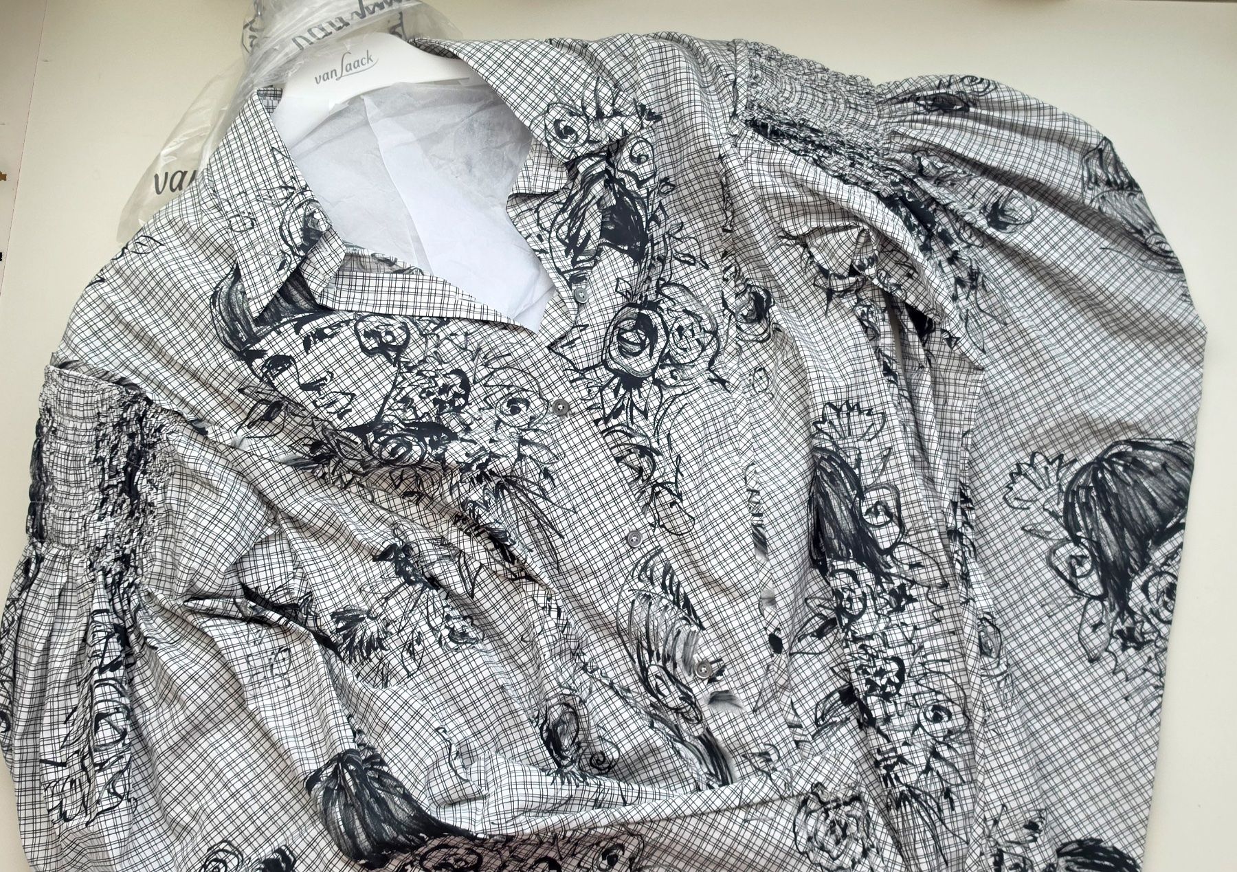 Van Laack Chemisiers: Van Laack Damen Bluse mit Ballonärmeln Gr.42 – D'occasion à Zwingen par sinarp2