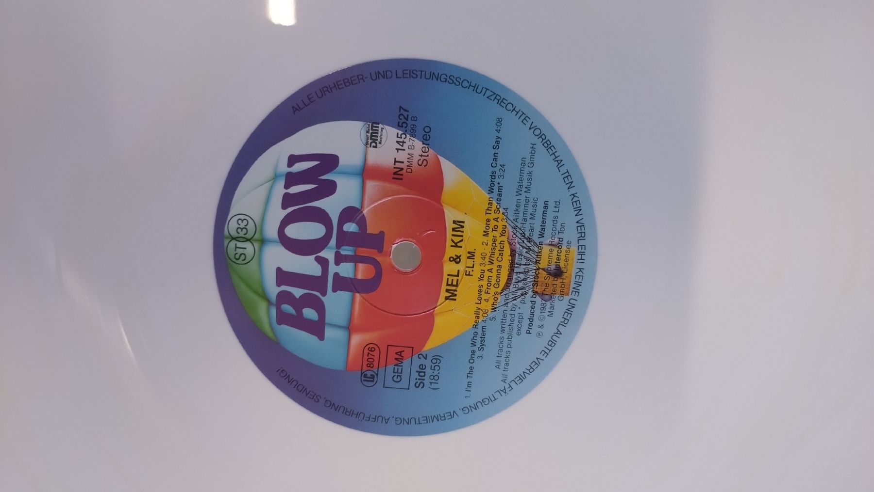 Schallplatten: Disque vinyle Mel & Kim "Showing Out" White VG+ – Gebraucht aus Farvagny-le-Grand von LaCaverne 5