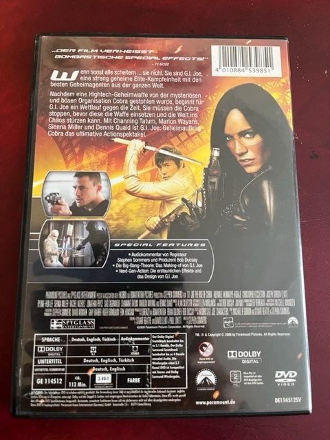 Alle DVDs: DVD  G.I.JOE Geheimauftrag Cobra – Gebraucht aus Nottwil von Frontal 1