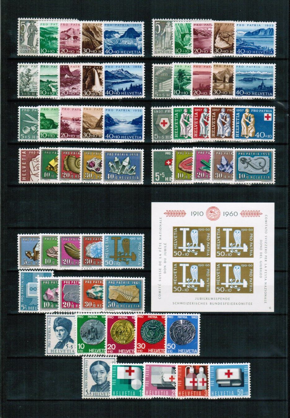 Tous les timbres: Pro Patria 1938-1963 ** postfrisch – Neuf (Voir description) à Bern par peri02 1
