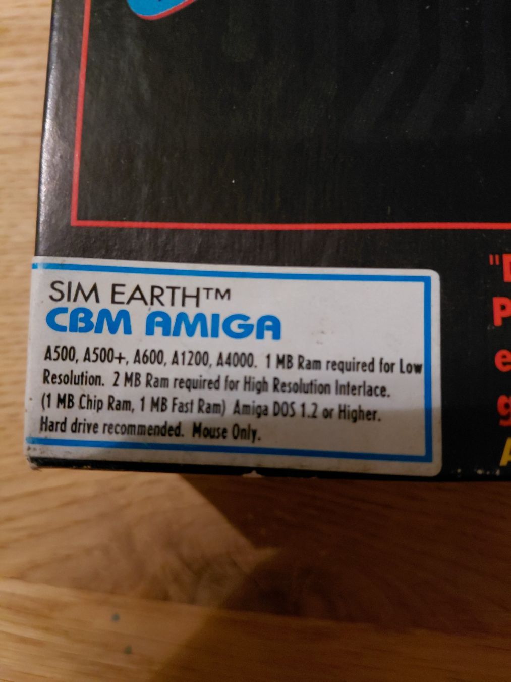 Commodore PCs: Amiga Spiel Sim Earth – Gebraucht aus Beringen von Beringen75 1