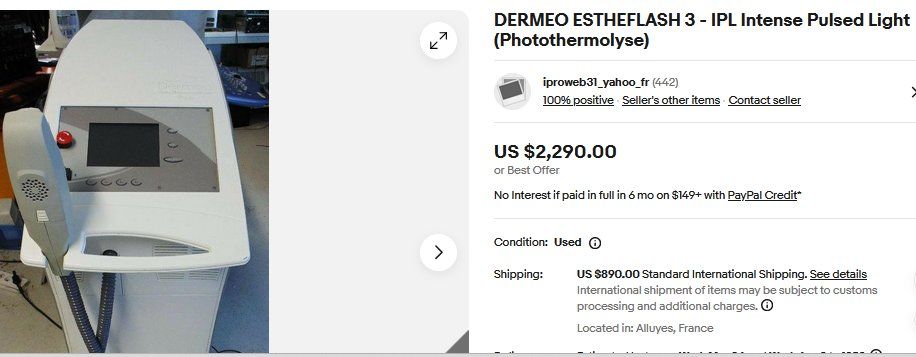 Medizinische Geräte: DERMEO ESTHEFLASH 3 - IPL Intense Pulsed Light – Gebraucht aus Collonges von arashee 7