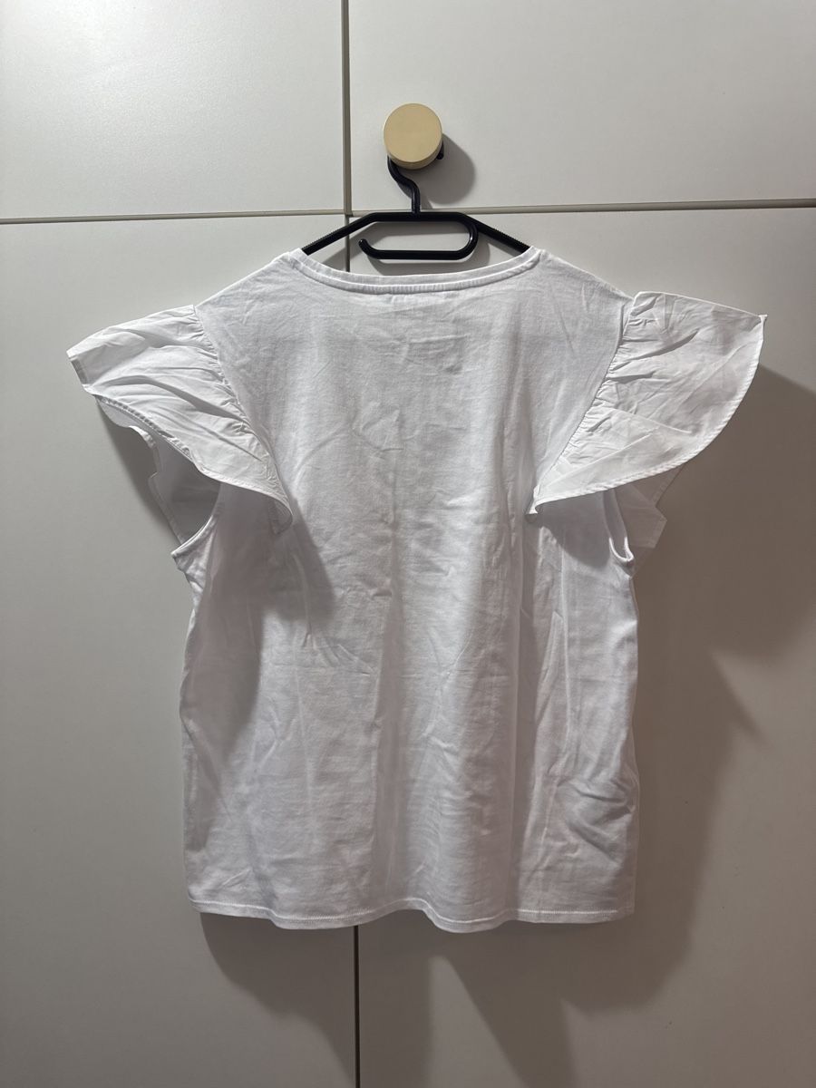 Mango T-shirt: T-shirt white – Nuovo (secondo la descrizione) da Rancate venduto da Waly__ 1
