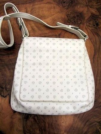 POLLINI - Handtasche Monogramm weiss