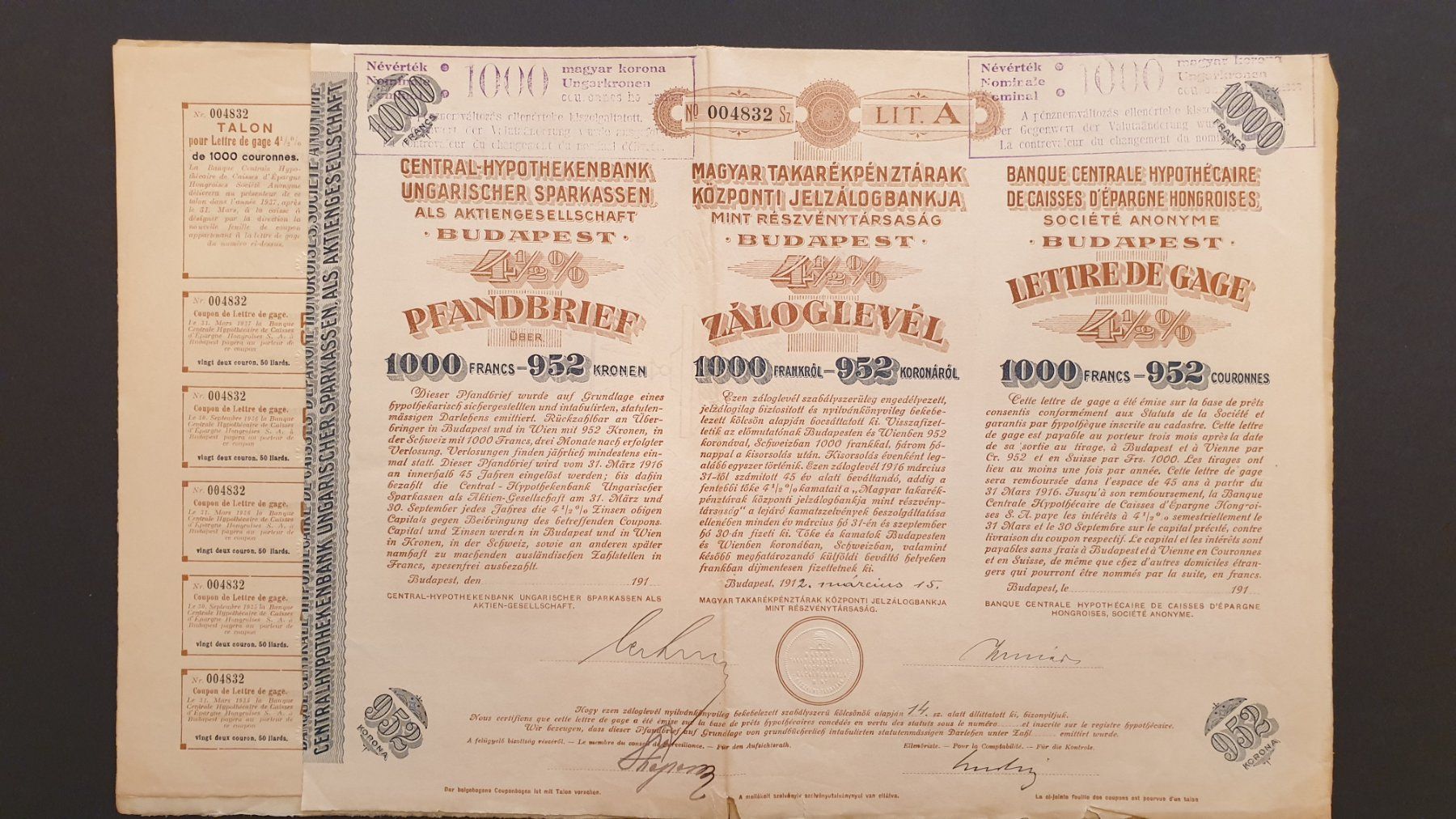 Documenti: Ungarn. – Usato da Goldach venduto da armando_r 3