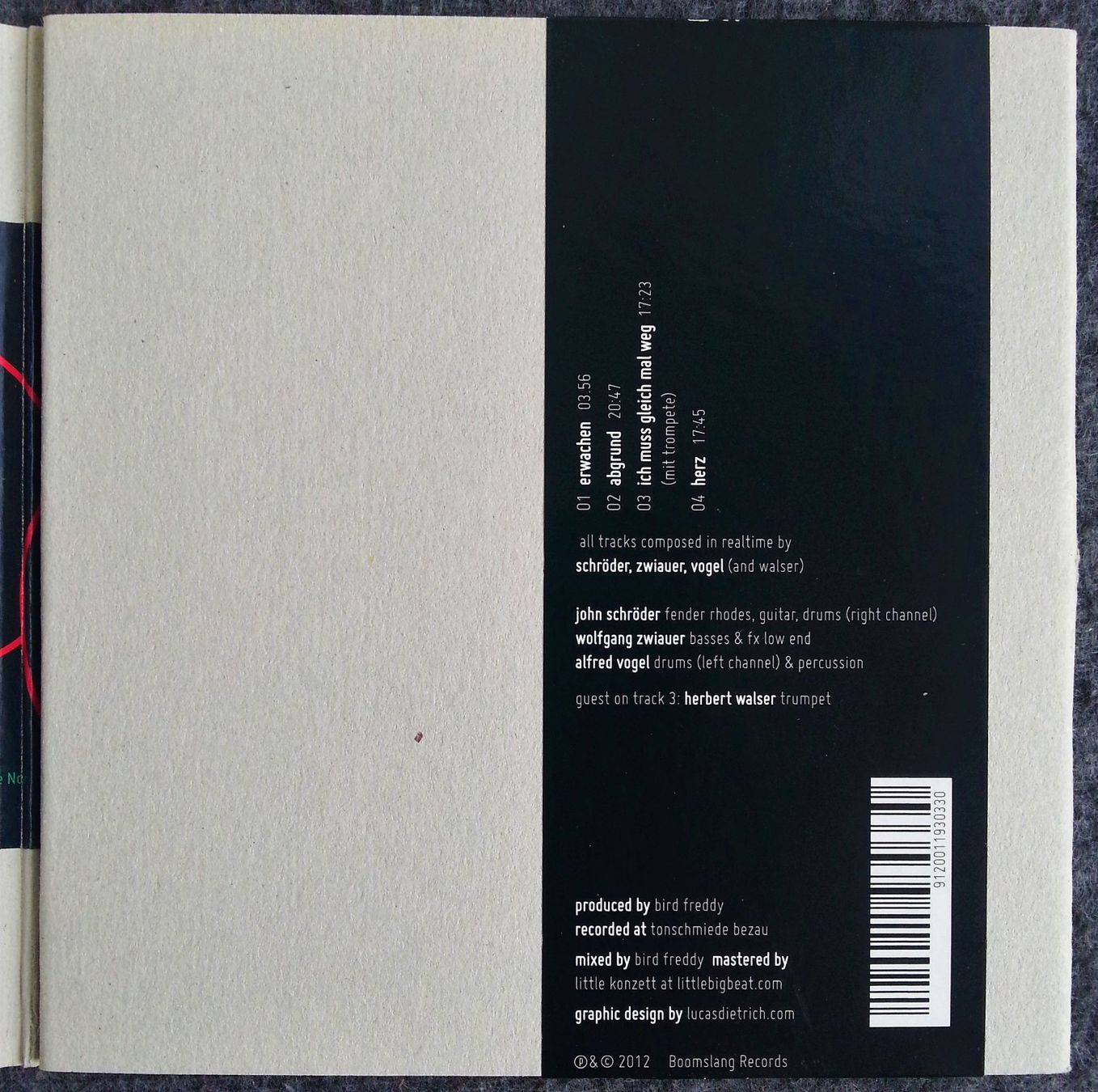CDs: CD VOGELPERSPEKTIVE VOL. 4 / Jazz Alfred Vogel 2012 – Gebraucht aus Oberriet SG von Manick 3