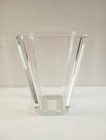 Quadratische Blumenvase - Dickes Glas - VINTAGE