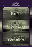 2 Konzerttickets 18.07. Trauffer, Stubete Gäng, Heimatliebi