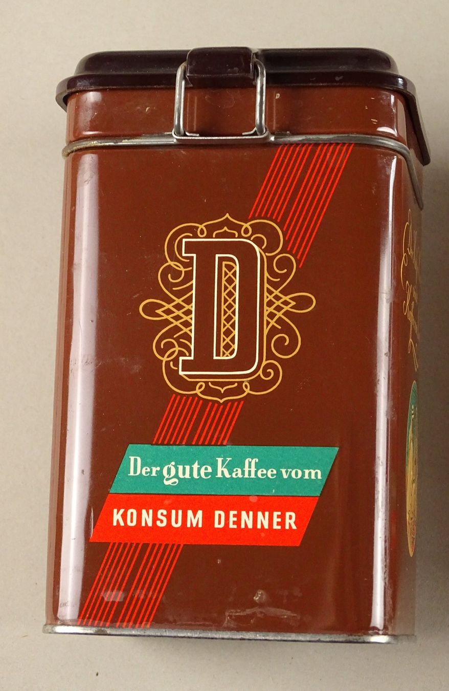 Altro in Decorazioni & Accessori: 3 ALTE BLECHBÜCHSEN KAFFEE KONSUM DENNER – Usato da Grüningen venduto da Kartensammler 1