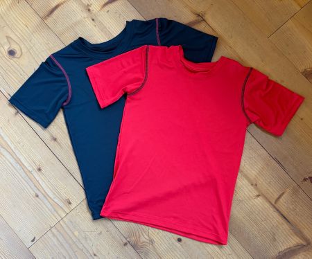 T-shirts de sport enfant, lot de 2, NEUF - 10/12 ans