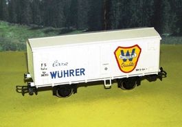 Rivarossi H0 2013 Spitzdachwagen Wührer Birra FS von 1961