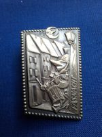 Original Basler Fasnachtsplakette 1954 silber