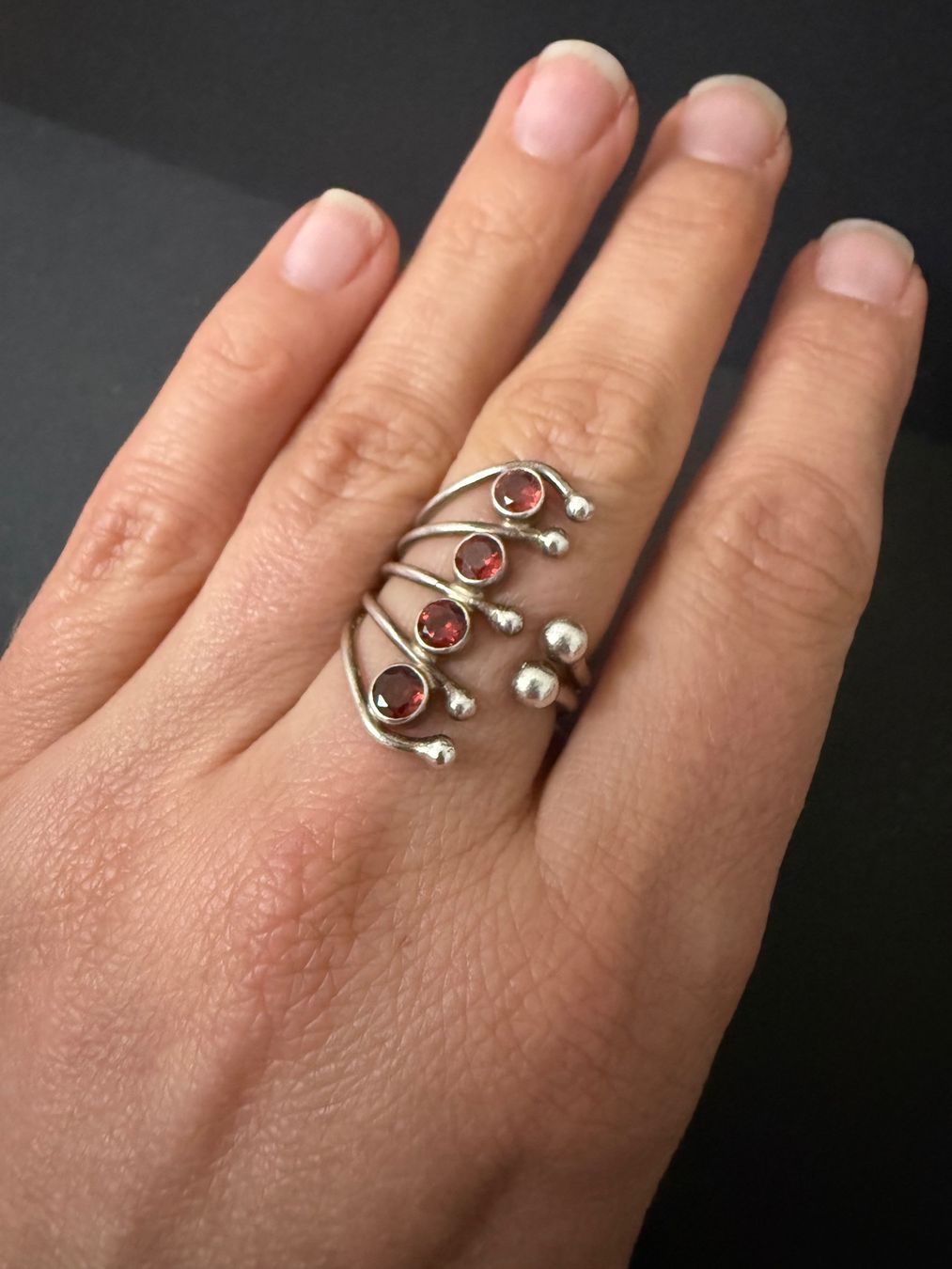 Bagues: Silber Ring mit Granat 925 – D'occasion à Spiegel b. Bern par Rogger72 4
