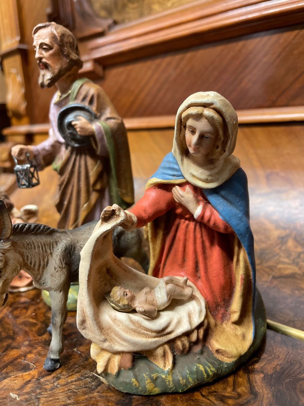 Statuette: 22 Stück Vintage Krippenfiguren Set Gips – Usato da Frasnacht venduto da GracyStore 2