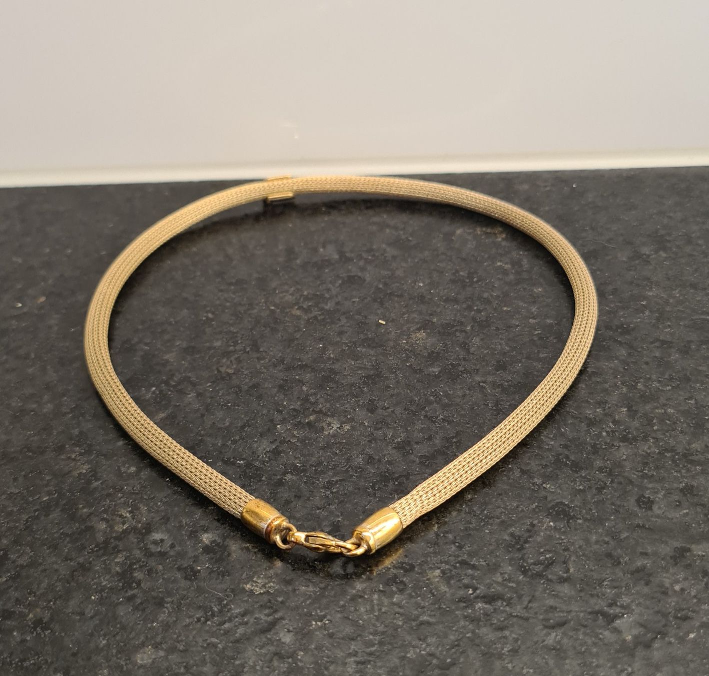 Catenine: Kette golden / Kordel mit eingefassten Strasssteinen – Usato da Frauenfeld venduto da Purzli 1