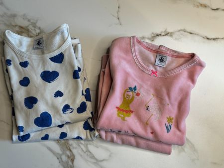 2 x Petit Bateau Schlafanzug Set Grösse 128 gebraucht